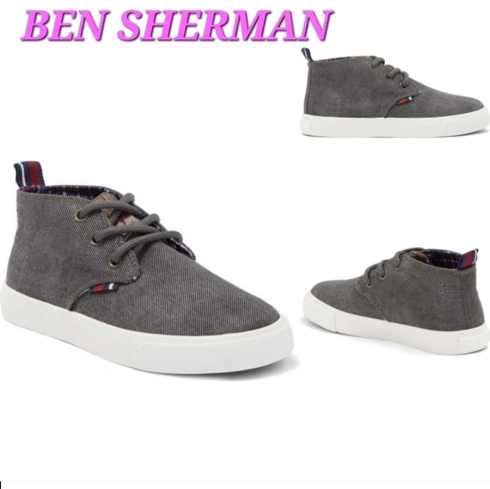 Ben Sherman Big Boy Bradford Chukka Sneaker Charcoal/gray Shoes Little Boy